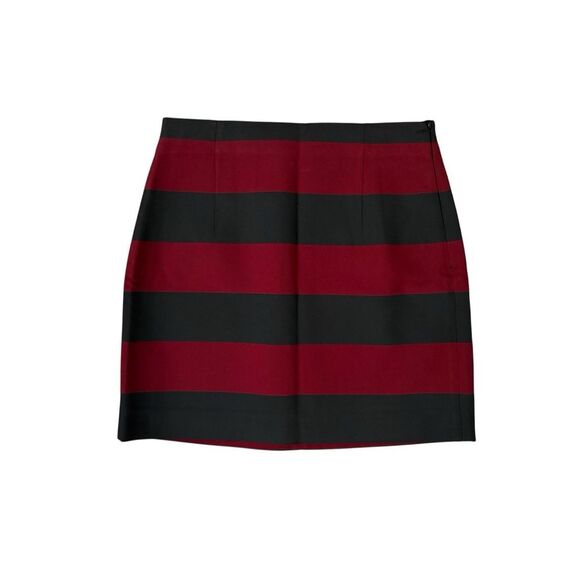 Zara black and red striped mini skirt - Picture 3 of 4